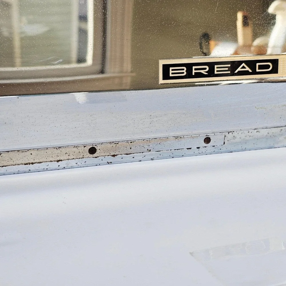 Vintage Lincoln BeautyBox Chrome Bread Box Mid Century Modern Retro Kitchen MCM